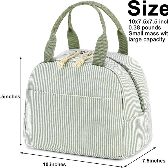 Lunch Box for Women Cute Lunch Bag Reusable Insulated Lunch Bags Large Capacity - Picture 4 of 9